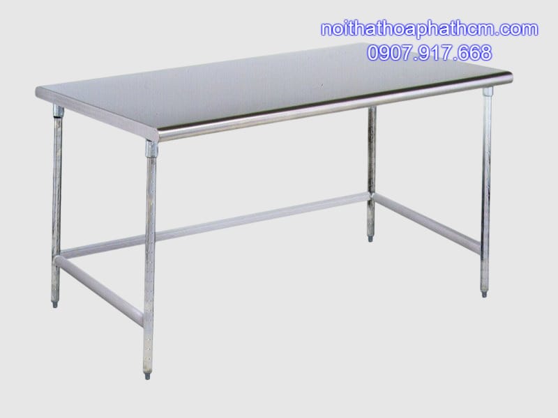 ban-inox-chu-nhat-1m-304-chan-co-dinh