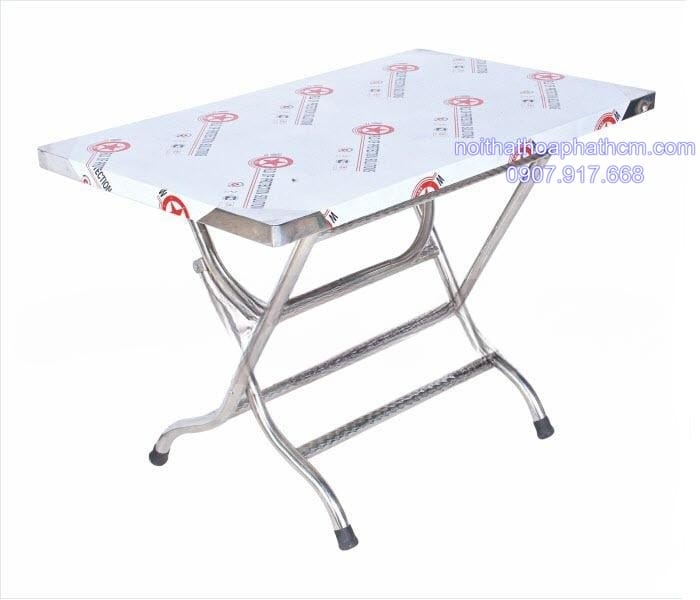 bàn inox chữ nhật 1m HP02 ban-inox-chu-nhat-1m-hp02