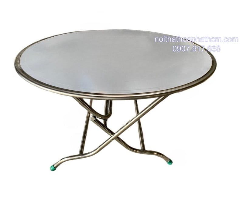 bàn inox tròn 1m4 HP01_1 ban-inox-tron-1m4-hp01-1