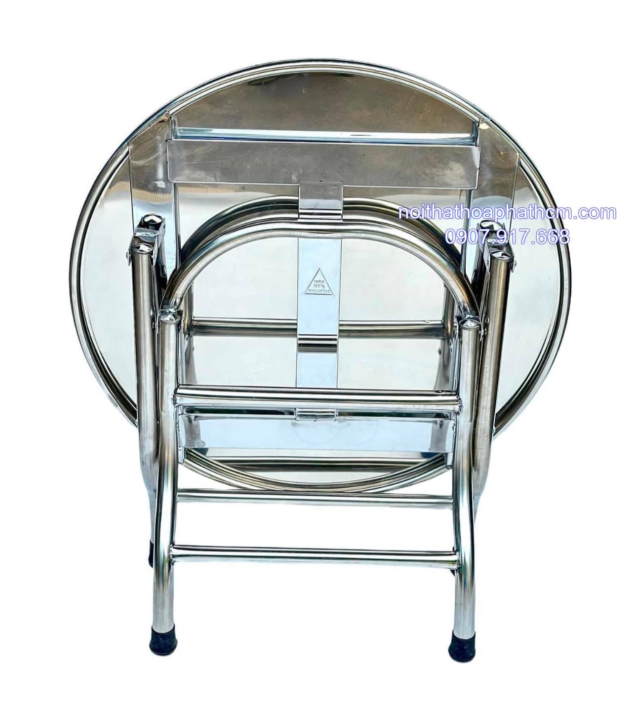 bàn inox tròn nhỏ 304 HP01 ban-inox-tron-nho-304-hp01
