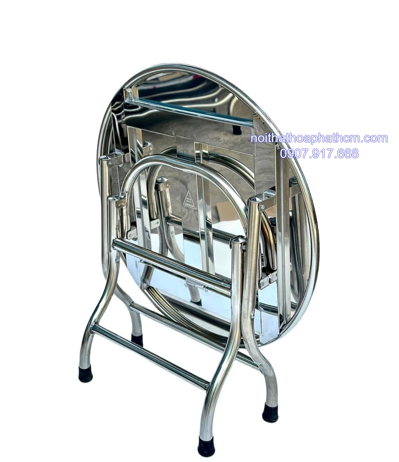 bàn inox tròn nhỏ 304 HP01_1 ban-inox-tron-nho-304-hp01-1