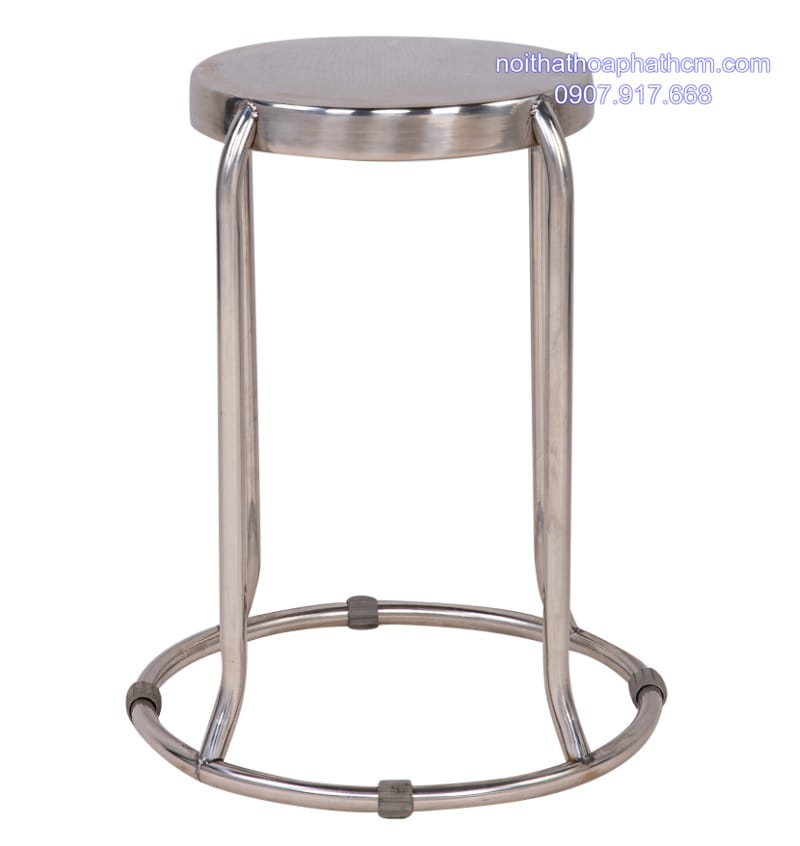 ghế inox tròn đôn hàn mặt 304 ghe-inox-tron-don-han-mat-304