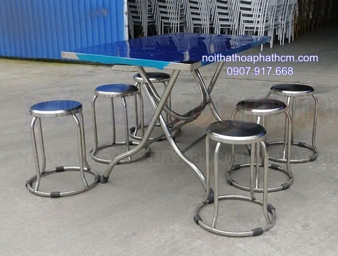 bàn inox chữ nhật 6 ghế HP02 (1) ban-inox-chu-nhat-6-ghe-hp02-1
