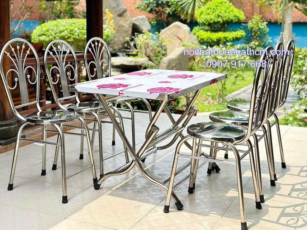 bàn inox chữ nhật 6 ghế tựa lưng ban-inox-chu-nhat-6-ghe-tua-lung