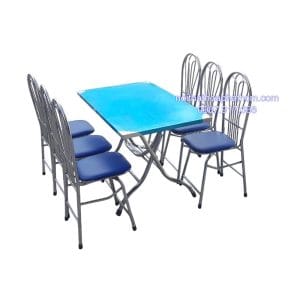 ban-inox-chu-nhat-6-ghe-xep-nem