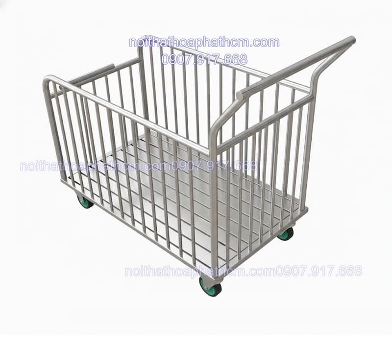 xe đẩy inox có giỏ hàng (4) xe-day-inox-co-gio-hang-4